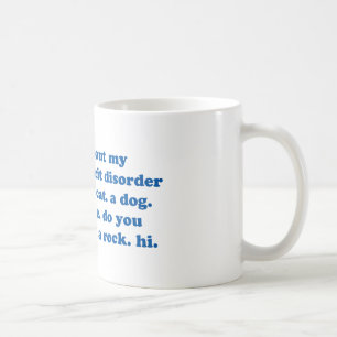 Caneca De Café Engraçado ADICIONE citações de ADHD - impressã
