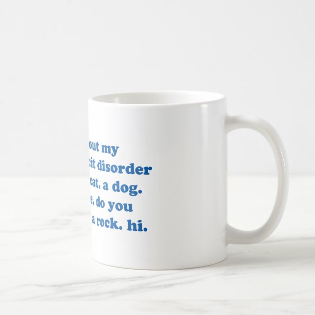 Caneca De Café Engraçado ADICIONE citações de ADHD - impressão (Direita)