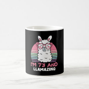 Caneca De Café Engraçado Adorável Llama 73º Presente De Aniversár