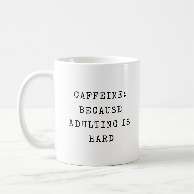 Caneca De Café Engraçado Adulto Citação Mãe Humor Moderno Dizendo (Esquerda)