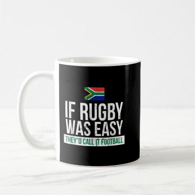 Caneca De Café Engraçado África do Sul - Rugby (Esquerda)