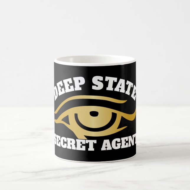 Caneca De Café Engraçado "Agente Secreto de Estado Profundo" (Centro)