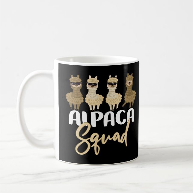 Caneca De Café Engraçado Alpaca Llama E Camisa De Amante de os an (Esquerda)