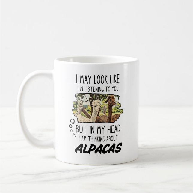 Caneca De Café Engraçado Alpaca Lover Mug (Esquerda)