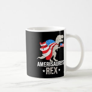 Caneca De Café Engraçado Amerisauro Rex Dinossauro Independência 