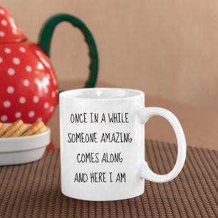 Caneca De Café Engraçado Amor Próprio Confiante 