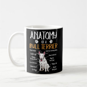 Caneca De Café Engraçado Anatomia Bull Terrier Dog