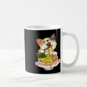 Caneca De Café Engraçado Anime Kamala Gato Comendo Ramen Torra No