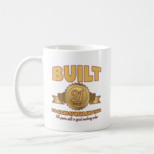 Caneca De Café Engraçado aniversário de 21 anos Mug