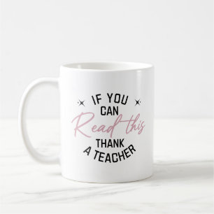 Caneca De Café Engraçado Apreciação do Professor Lendo de Volta à