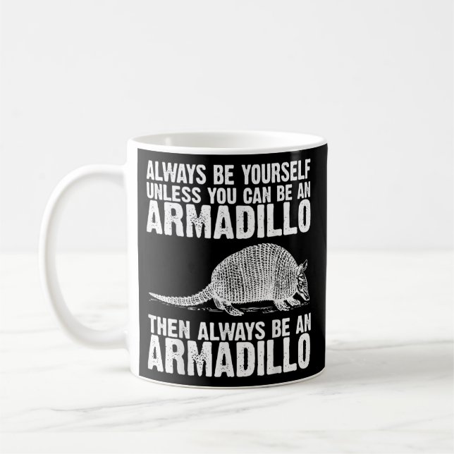 Caneca De Café Engraçado Armadillo Gift Men Mulheres Armadillo Cu (Esquerda)