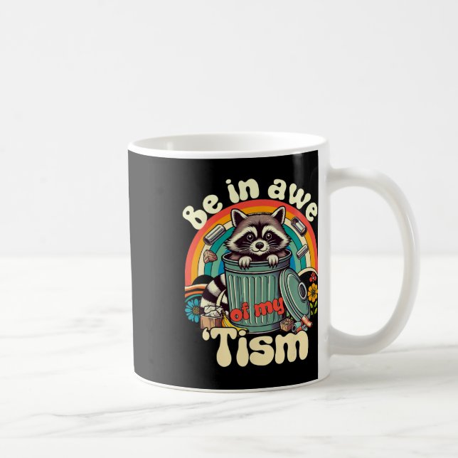 Caneca De Café Engraçado Autismo Estar Atento Ao Meu Tismo Memóri (Direita)