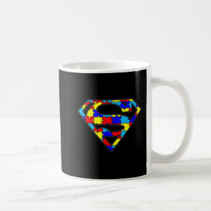 Caneca De Café Engraçado Autismo Sensibilização Super Herói T-Shi