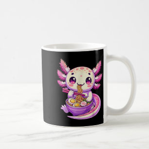Caneca De Café Engraçado Axolotl Noodle Anime Kawaii Axolotl come