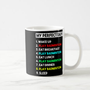 Caneca De Café Engraçado Badminton Lover Deu Meu perfeito Badmint