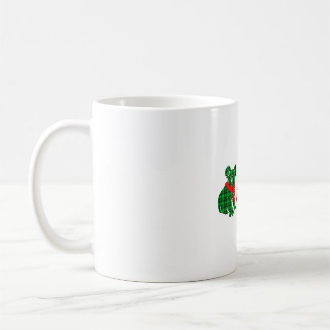 Caneca De Café Engraçado Batalha Plano Natal Crianças Mão Amanhec (Esquerda)