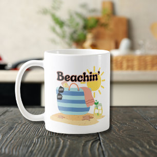 Caneca De Café Engraçado Beachin