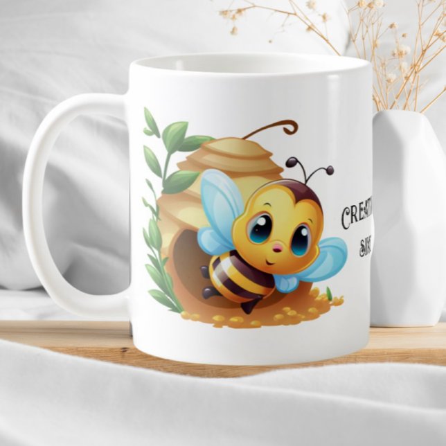 Caneca De Café Engraçado Beekeeper Honeybee Criando Buzz desde ci (Criador carregado)