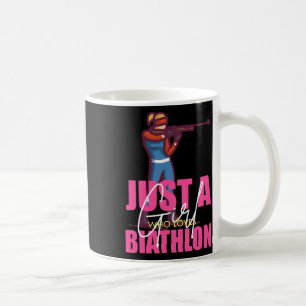 Caneca De Café Engraçado Biathlon Winter Ski Divertimento de Esqu