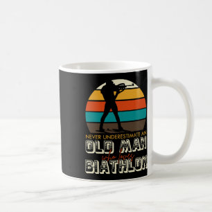 Caneca De Café Engraçado Biathlon Winter Ski Divertimento de Esqu