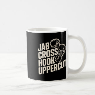 Caneca De Café Engraçado Biscoito Giro Jab Cross Hook Para Mulher