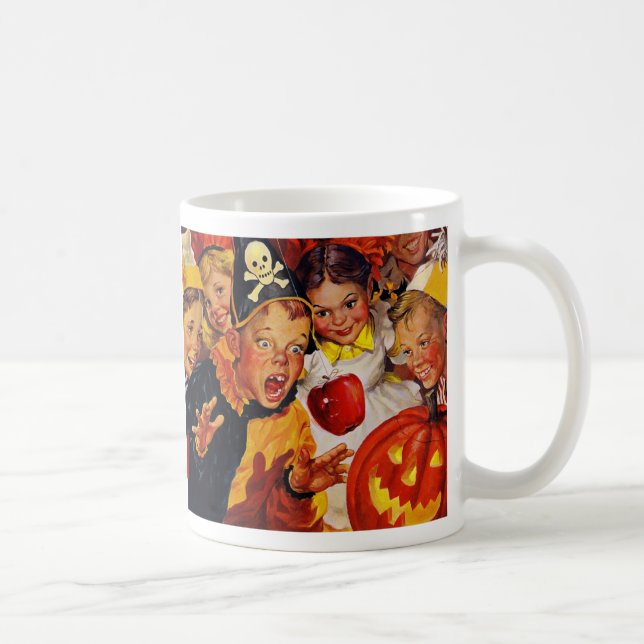 Caneca De Café Engraçado Bobbing para Halloween Mug (Direita)