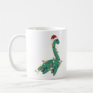 Caneca De Café Engraçado Bom Natal Monstro da Lochness