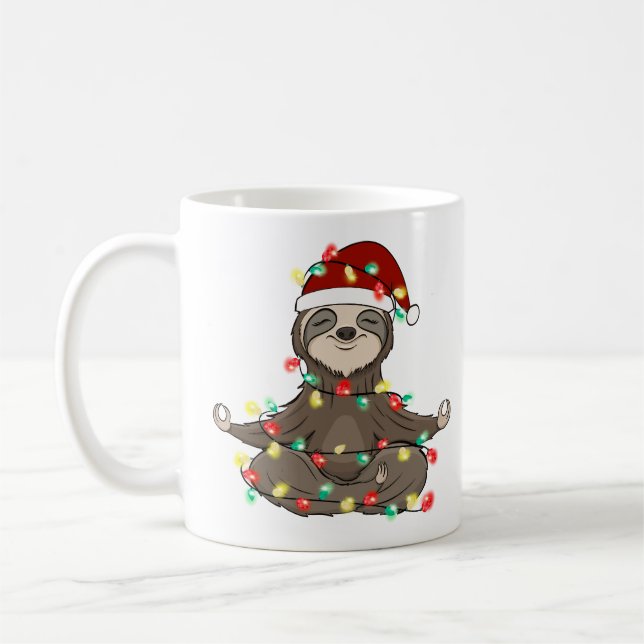 Caneca De Café Engraçado, Bonito Natal Lama (Esquerda)