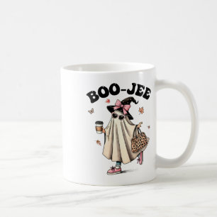 Caneca De Café Engraçado Boo Jee Ghost Halloween Boo Jee Ghost Sp