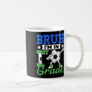 Caneca De Café Engraçado Bruh Estou No Futebol De 1ª Série Ck Par
