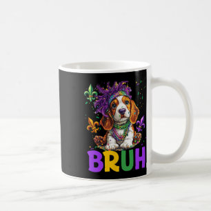 Caneca De Café Engraçado Bybet Hound Dog Bruh Meme Para Mardi Gra