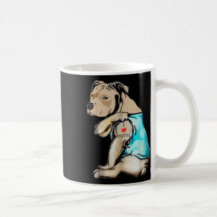 Caneca De Café Engraçado Cachorro Pitbuloso Adoro Vovô Tattoo Eng