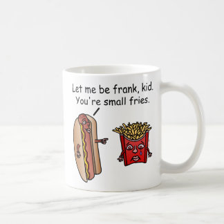 Caneca De Café Engraçado Cachorro Quente Francês Fries Comida