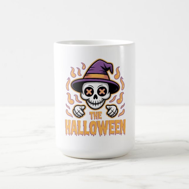 Caneca De Café Engraçado Café de Halloween (Centro)