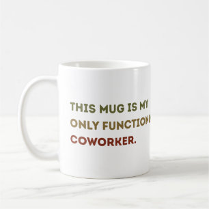 Caneca De Café Engraçado caixão de trabalho para colegas de traba