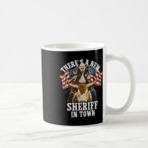 Caneca De Café Engraçado Camisa Camisa Cowboy Trump Merchandise B
