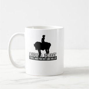 Caneca De Café Engraçado Cargueiro de Camisa-Cavalo para Mulheres
