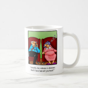 Caneca De Café Engraçado Casamento Humor "Dormant Volcano" Mug