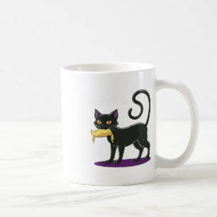 Caneca De Café Engraçado Cat Halloween Votando Eleição 2024 Eua 1