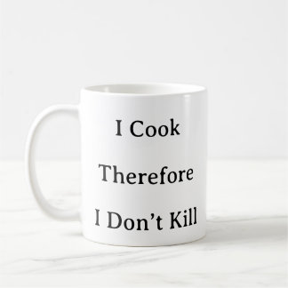 Caneca De Café Engraçado Chef Citar Mug - Eu cozinho, então não M