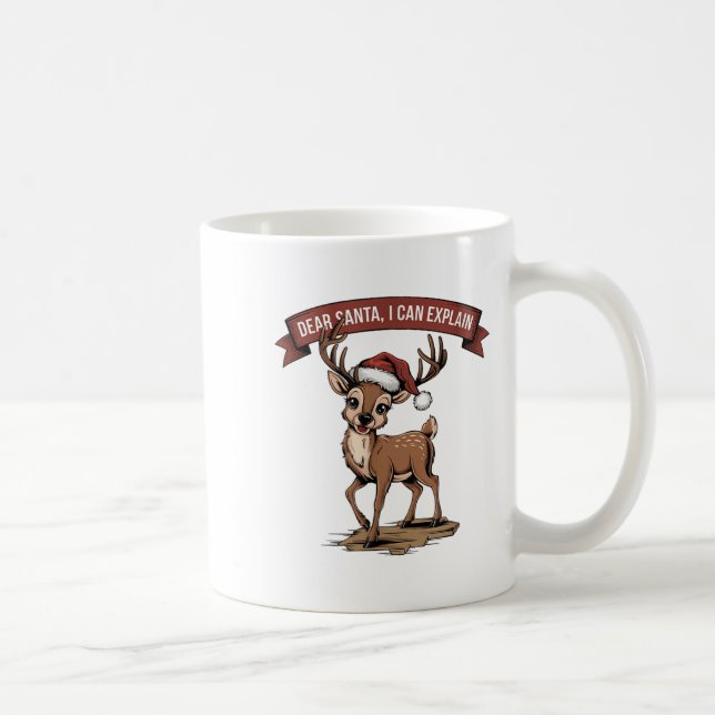 Caneca De Café Engraçado citação de Natal - Caros Papais noeis Qu (Direita)