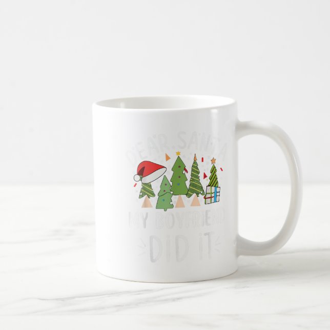 Caneca De Café Engraçado Citação de Natal Ditos Caros Papais noei (Direita)