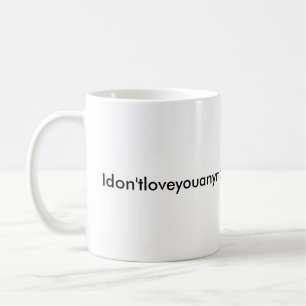 Caneca De Café Engraçado Citação Que Eu Te Amo A Típica Branc