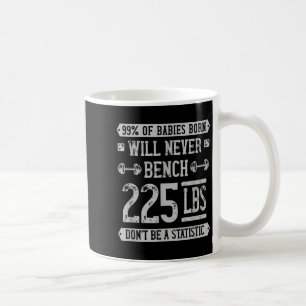 Caneca De Café Engraçado Colisor De Imprensa Bench De 225 Libras 