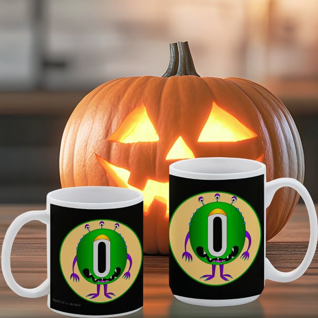 Caneca De Café Engraçado, Colorido, Monstro de Cartoon, Halloween (Hey! Take a look at these most awesome cartoon monster mugs!)