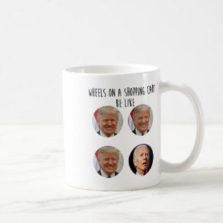 Caneca De Café Engraçado Comprar Carrinho Trump Biden Votação