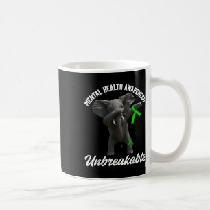 Caneca De Café Engraçado Consciência Mental Elefante Inseparável