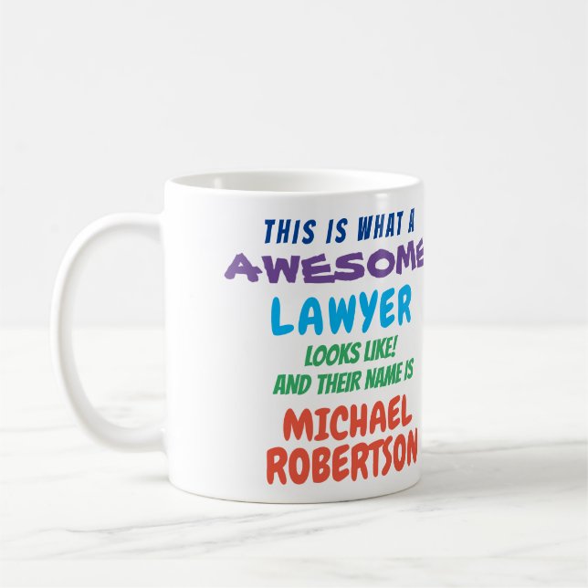 Caneca De Café Engraçado Costulhador Advogado Gift Mug (Esquerda)