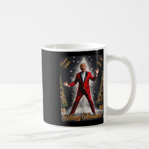 Caneca De Café Engraçado Dança Papai Noel Natal Pajam