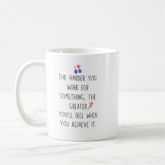 Caneca De Café Engraçado de exercícios difíceis de rasgar
